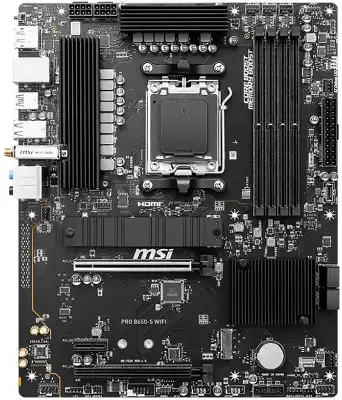 Материнская плата/ MB MSI AMD B650 sAM5, 4xDDR5(256GB), HDMI 2.1/DP, 2xPCIe 4.0x16, 1xPCIe 3.0, 1xLAN (2.5GbE), Wi-Fi, BT, 4xSATA 6Gb/s, 2xM.2, 1xUSB-C, 7xUSB 3.2, ATX