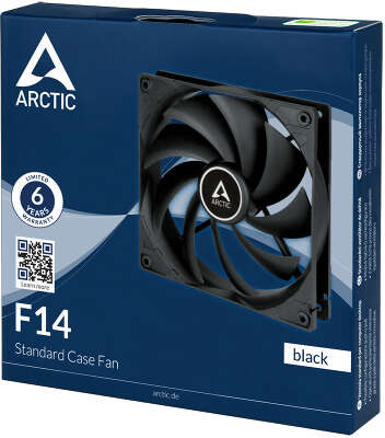 Вентилятор Arctic F14 Black, 140мм, 1350rpm, 22.5 дБ, 3-pin, 1шт
