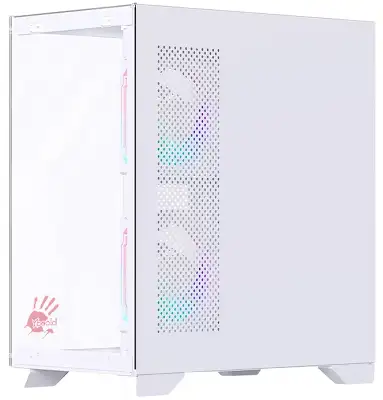 Корпус Bloody BD-CC103F белый без БП mATX 7x120mm 1xUSB2.0 1xUSB3.0 audio bott PSU