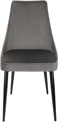 Стул для дома Бюрократ CH-K4_2 комплект 2шт т.серый Holland 18 металл черный на ножках (CH-K4_1/HL18_2)