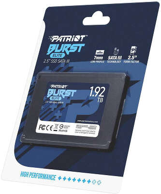 Твердотельный накопитель SATA3 1.92Tb [PBE192TS25SSDR] (SSD) Patriot BURST ELITE
