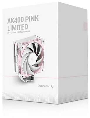 Вентилятор для процессора DEEPCOOL AK400 PINK LIMITED (Soc-1700/1200/1851/AM4/AM5, Al+Cu, PWM 1850rpm, 29 dB, 120mm, 4 pin, 220Wt) (R-AK400-WPNPMN-G)