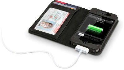 Чехол кожаный для iPhone 4/4S Twelve South BookBook, черный [12-1206]