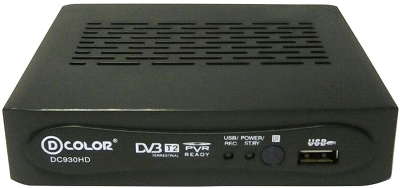 Цифровая ТВ-приставка D-Color DC930HD черный