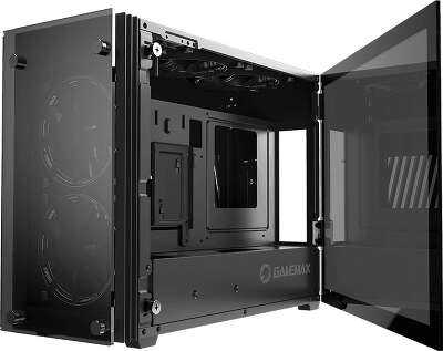 Корпус GameMax Stratos ITX, черный, mini-ITX, Без БП (Stratos ITX)