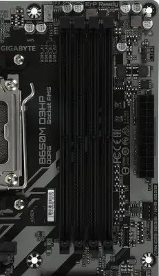Материнская плата Gigabyte B650M D3HP Socket AM5 AMD B650 4xDDR5 mATX AC`97 8ch(7.1) 2.5Gg RAID+HDMI+DP