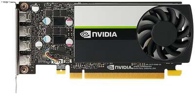 Видеокарта NVIDIA T1000 4G, long bracket and short bracket together
