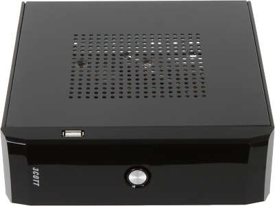 Корпус 3Cott - M01 mini-ITX, 65Вт адаптер, 1* 2.5", USB 2.0, с универсальным креплением к монитору, черный.