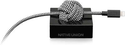 Кабель Native Union Lightning Night Cable Marble Edition, 3.0 м [NC-L-LUX.T-BLK]