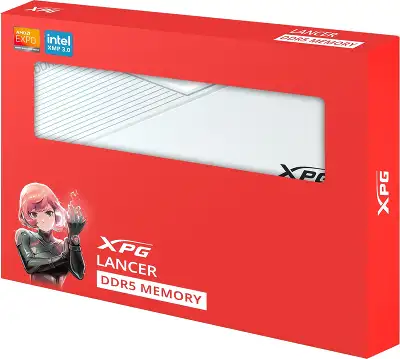 Память DDR5 2x16GB 6400MHz A-Data AX5U6400C3216G-DCLAWH XPG Lancer RTL Gaming PC5-51200 CL32 DIMM 288-pin 1.4В kit dual rank с радиатором Ret