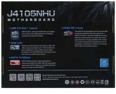 Материнская плата mini-ITX LGA1090 Biostar J4105NHU