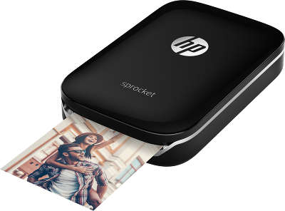 Фотопринтер моментальной печати HP Sprocket Photo Printer [Z3Z92A], черный