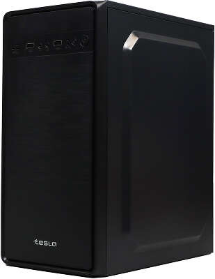 Корпус TESLA 1708U3BM, Без БП, mATX, чёрный, 2xUSB2, 1xUSB3 [TSL-1708U3-BM]