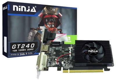 Видеокарта Ninja NVIDIA nVidia GeForce GT 240 NH24NP013F 1Gb DDR3 PCI-E VGA, DVI, HDMI