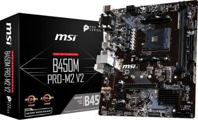 Материнская плата microATX LGAAM4 MSI B450M PRO-M2 V2