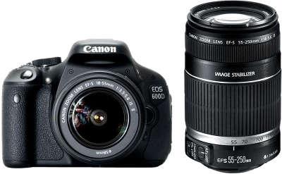 Цифровая фотокамера Canon EOS-600D Kit (EF-S18-55 мм IS II + 55-250 мм IS II)