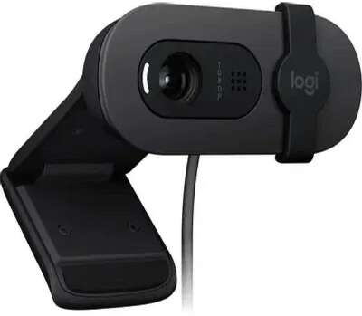 Камера Web Logitech HD Webcam Brio 90 графитовый 2Mpix (1920x1080) USB Type-C с микрофоном (960-001581)