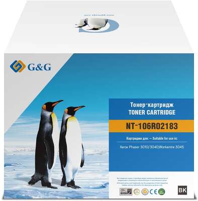 Тонер-картридж G&G, аналог Xerox 106R02183 2k с чипом