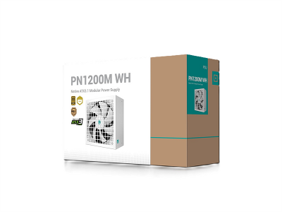 Блок питания Deepcool GAMERSTORM PN1200M WH (ATX 3.1, 1200W, Full Cable Management, PWM 135mm fan, Active PFC, 80+ GOLD, Active PFC + Full Bridge SRC LLC + DC/DC, Gen5 PCIe, белый) RET (R-PNC00M-FC0W-WGEU)