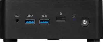 Неттоп MSI Cubi NUC 1M-043XRU Core 7 150U (1.8) 16Gb SSD512Gb Graphics CR без ОС 2xGbitEth WiFi BT 120W черный (9S6-B0B111-043)