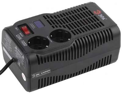 ЭРА Б0032469 СНК-1000 Стабилизатор напряжения компакт, 160-260В/220В, 1000ВА