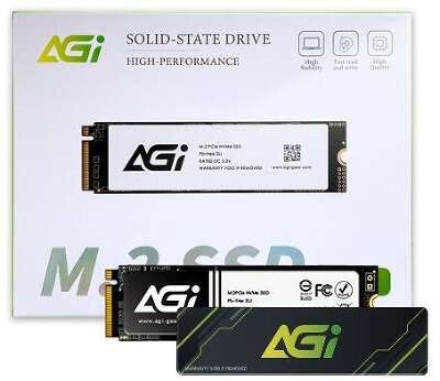 Твердотельный накопитель SSD AGI AI818 PCIe Gen.4 2TB QLC RETAIL-Color Box