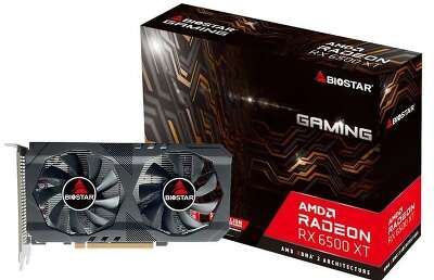 Видеокарта BIOSTAR AMD Radeon RX 6500 XT 4Gb DDR6 PCI-E HDMI, 3DP