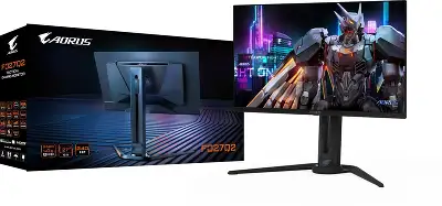 Монитор Gigabyte 27" Aorus FO27Q2 черный OLED LED 16:9 HDMI M/M матовая HAS Piv 1500000:1 250cd 178гр/178гр 2560x1440 240Hz FreeSync Premium Pro DP 2K USB 6.8кг