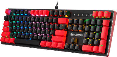 Клавиатура A4Tech Bloody B820N механическая черный/красный USB for gamer LED (B820N ( BLACK + RED))