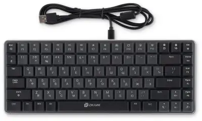 Клавиатура Оклик K615X механическая серый/серебристый USB slim Multimedia for gamer LED (1934413)