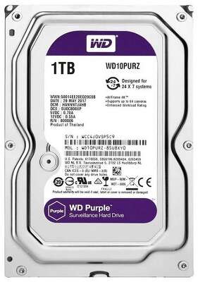Жесткий диск WD 1Tb Purple (3.5