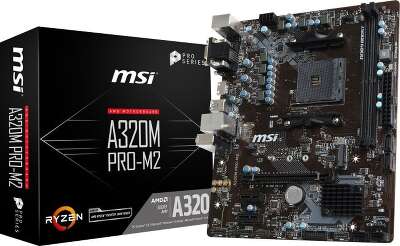 Материнская плата mATX LGAAM4 MSI A320M PRO-M2