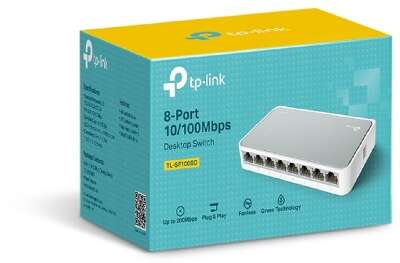 TP-Link TL-SF1008D Настольный коммутатор с 8 портами 100 Мбит/с