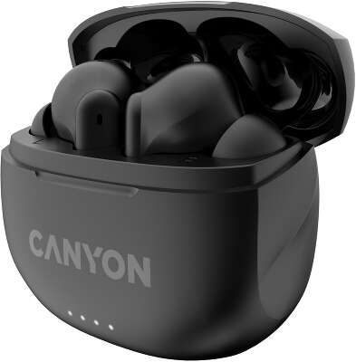 Гарнитура внутриканальные Canyon TWS-8 черный беспроводные bluetooth в ушной раковине (CNS-TWS8B)