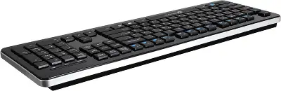 Клавиатура Оклик 870S черный USB беспроводная slim Multimedia
