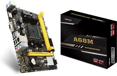Материнская плата mATX LGAFM2+ Biostar A68MHE