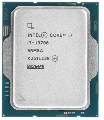 CPU Intel Core i7-13700 OEM {S1700, 2100MHz up to 5200MHz/24Mb+30Mb, 16C/24T, Raptor Lake, 10nm, 65-180W, UHD770}