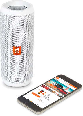 Акустическая система JBL Flip 4, White [JBLFLIP4WHT]