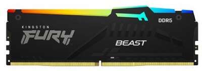 Kingston DDR5 DIMM 32GB DRAM (16GBx2) 5200MHz CL40 FURY Beast Black KF552C40BBAK2-32