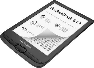 Электронная книга 6" PocketBook 617, чёрная [PB617-P-WW]