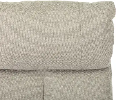 Кресло для дома Бюрократ _Baron с пуфом бежевый металл черный крестов. (_BARON/BEIGE)