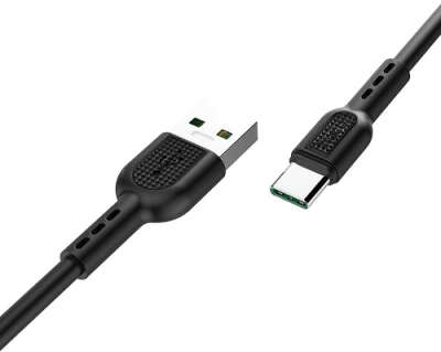 Кабель USB 2.0 hoco X33, AM/Type-C, черный, 1м, макс. ток 5 А