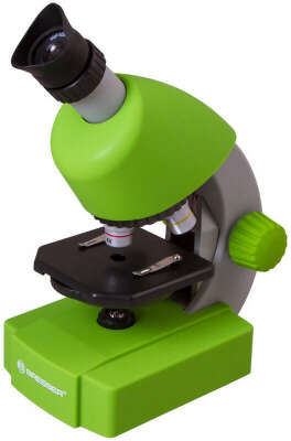 Микроскоп Bresser Junior 70124 монокуляр 40-640x на 3 объектива зеленый
