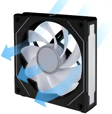Вентилятор для корпуса Lian-Li Uni Fan SL-INF 140 Reverse ARGB 140х140x25 черный 4-pin 28дБ (G99.14RSLIN1B.00) Ret