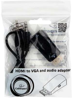 Gembird Переходник HDMI-VGA Cablexpert, 19M/15F (A-HDMI-VGA-02)