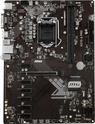 Материнская плата ATX LGA1151v2 MSI H310-A PRO