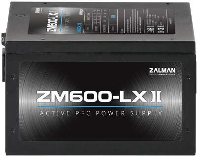 Блок питания Zalman ATX 600W ZM600-LXII (20+4pin) APFC 120mm fan 6xSATA RTL