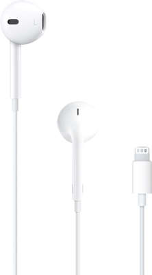 Наушники с ПДУ и микрофоном Apple Earpods with Lightning [MMTN2AM/A]