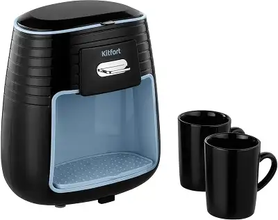 Кофеварка капельная Kitfort КТ-7447 450Вт черный/голубой