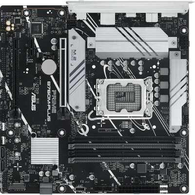 ASUS PRIME B760M-PLUS (Socket 1700, mATX, 4xDDR5(192GB), DP/HDMI 2.1, 2xPCIe 4.0x16/1xPCIe 4.0, 1xLAN (2.5GbE), 4xSATA 6Gb/s, 2xM.2, 2xUSB 3.2, 4xUSB 2.0, 1xPS/2)
